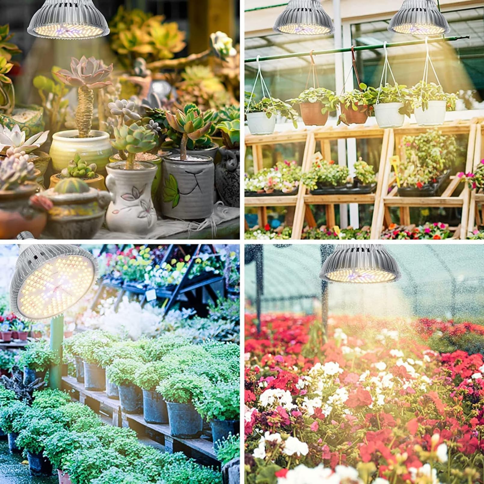 Amazon | 植物成長ライト LED フルスペクトル ソーラー E26 150 LED